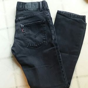 Black  denim  levi skinny jeans